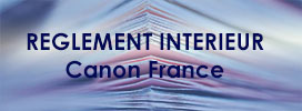 Règlement Intérieur Canon France